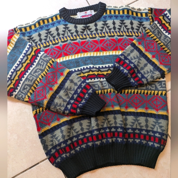Obermeyer Sweaters - Vintage Obermeyer Ski Denali Style Wool Blend Sweater